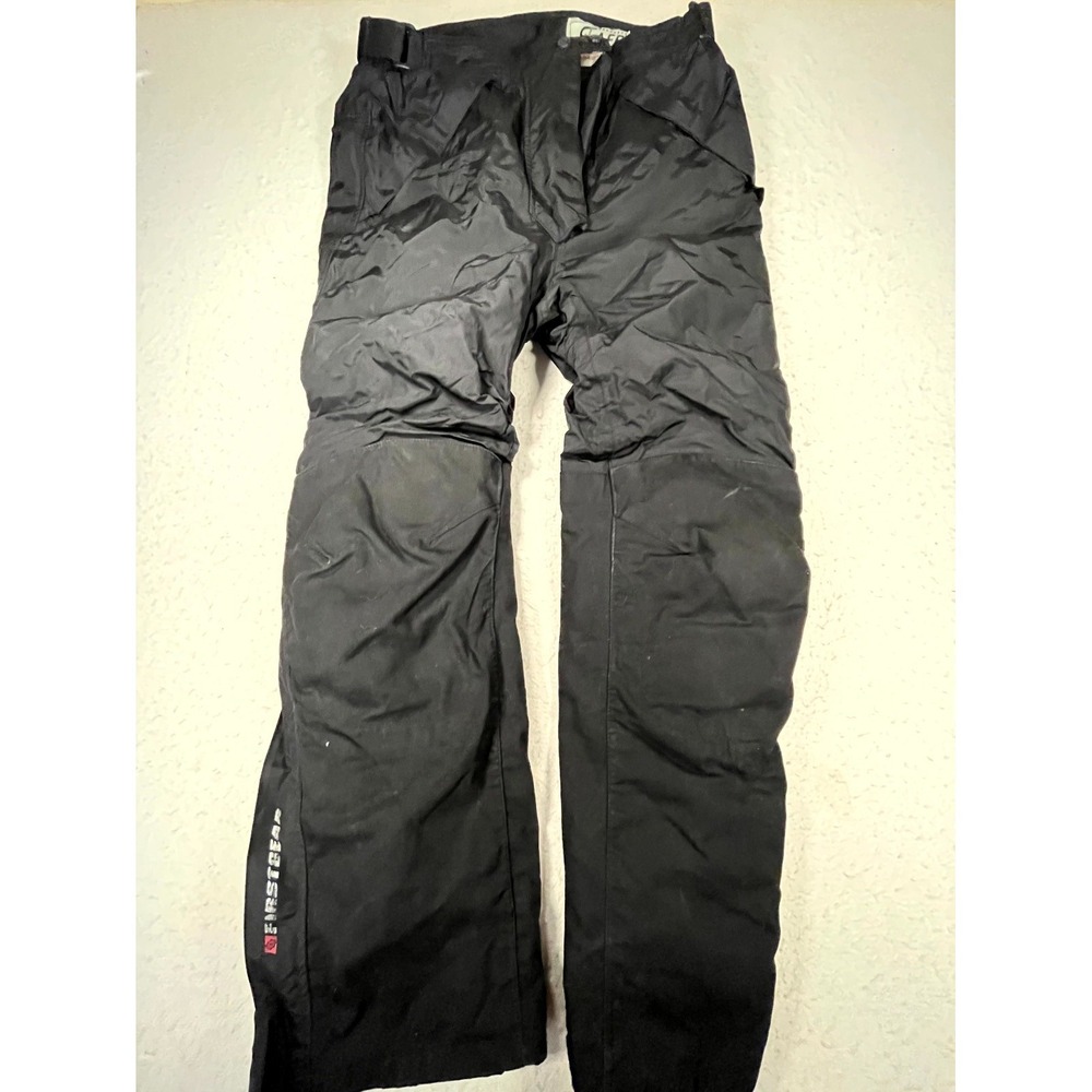 Y2K Firstgear High Performance Hypertex Textile Motorcycle Pants Womens 12 Black